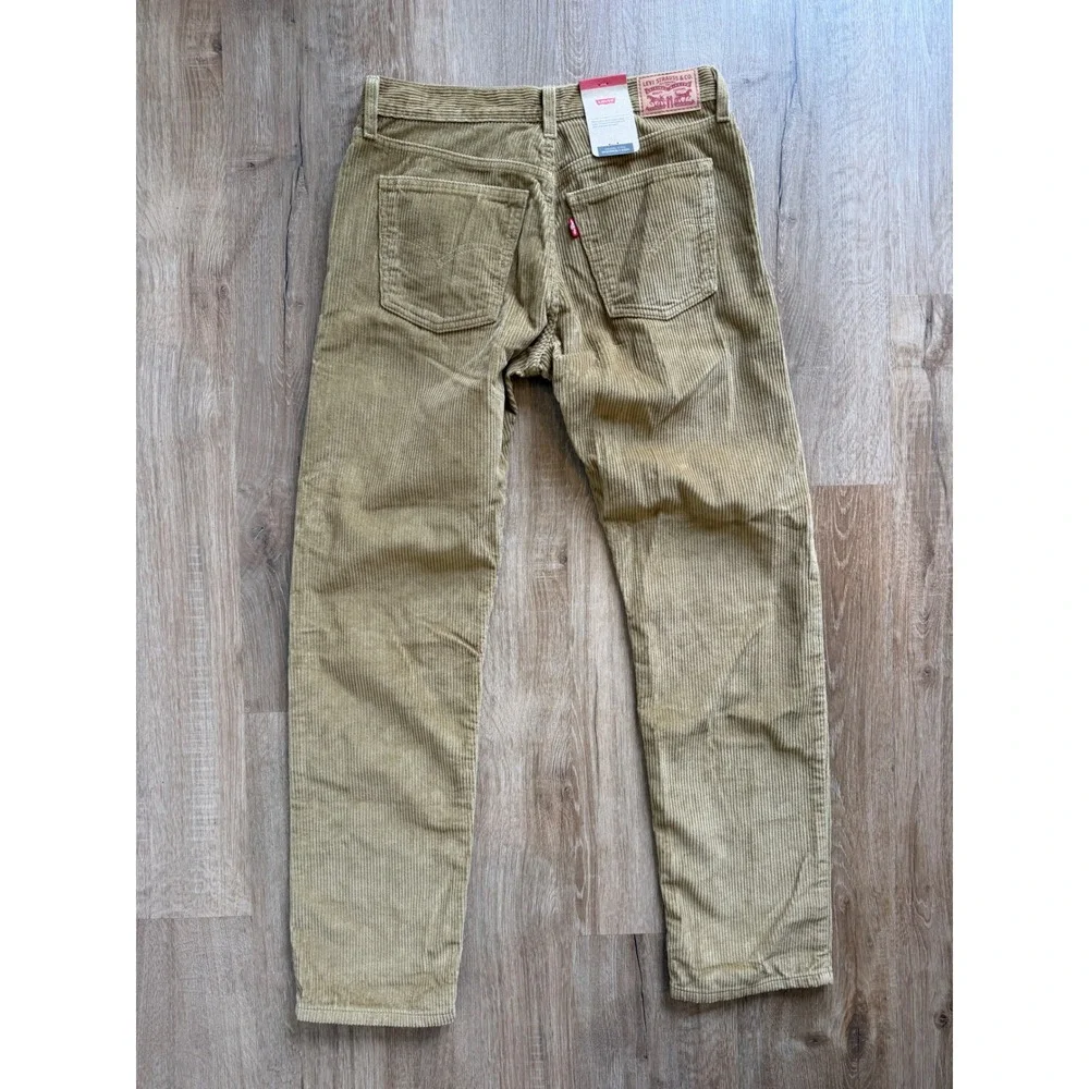 Levis 511 Slim Fit Corduroy Pants Mens 28x30 Tan Khaki A46901843 New